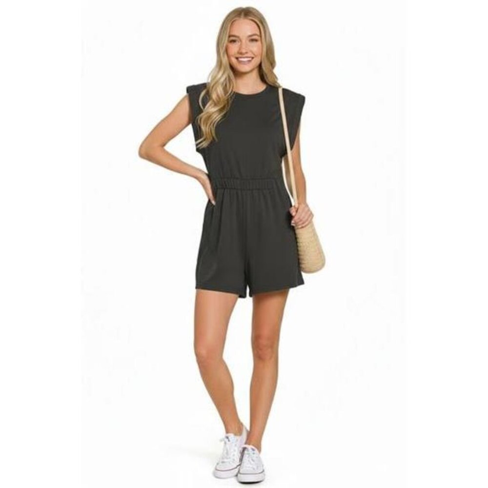 Zenana Scuba Open Back Rompers - Picture 2 of 2